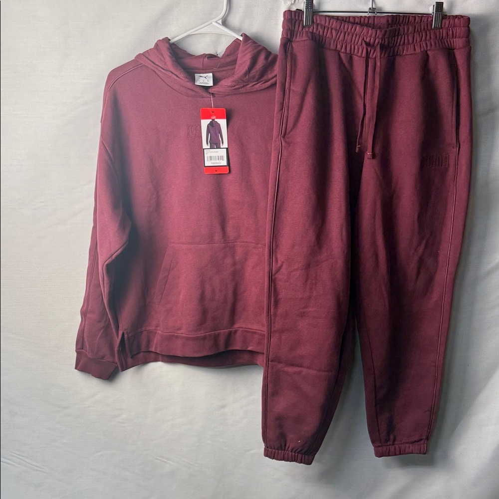 Puma Women’s Burgundy Jogger Set